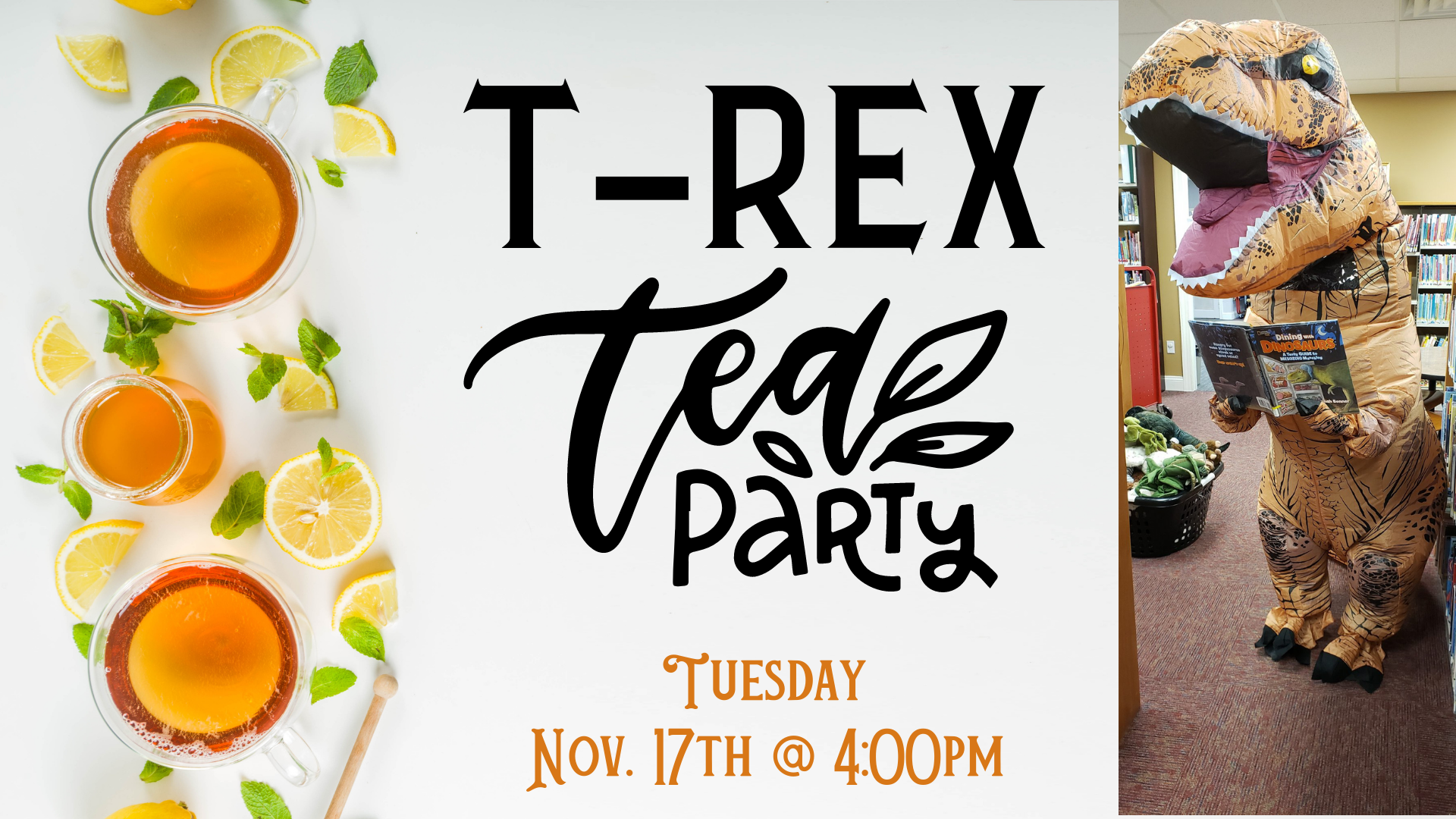 T-Rex Tea Party on Tuesday, 