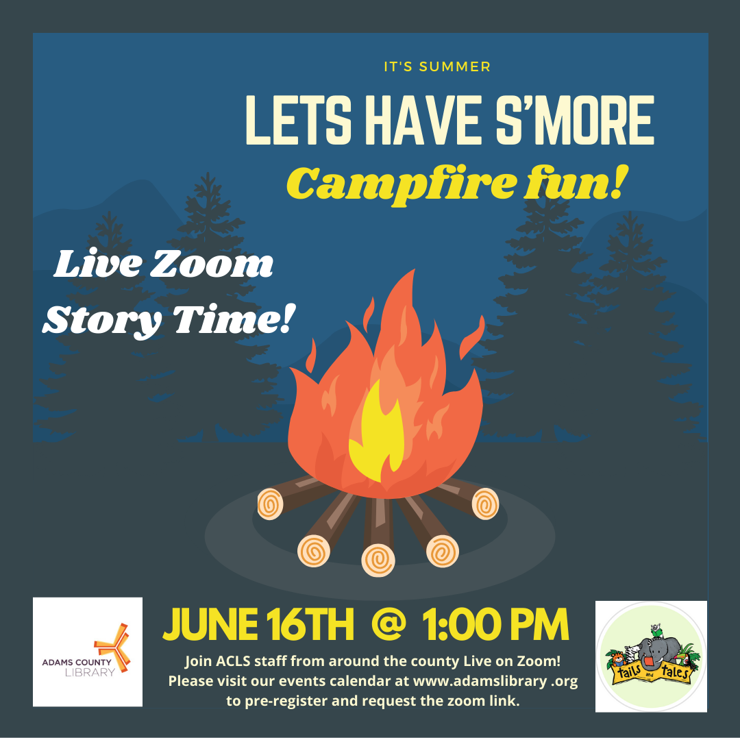 Lets have s'more campfire fun with Live Zoom Story Time!