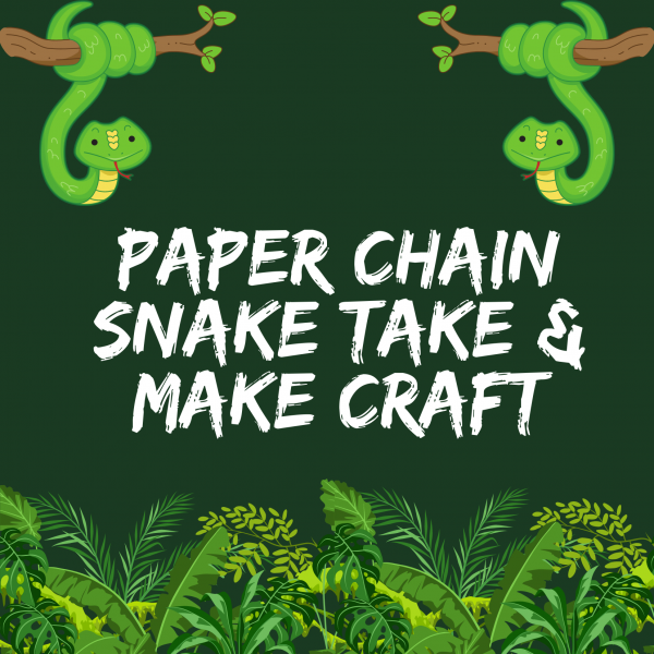 paper chain snake take & make craft