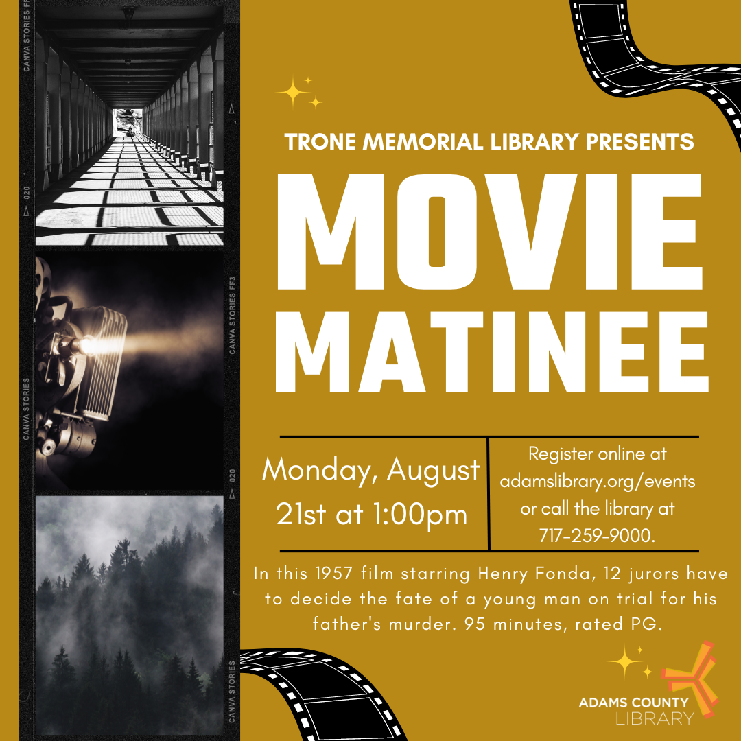 Movie Matinee | Adams County Library