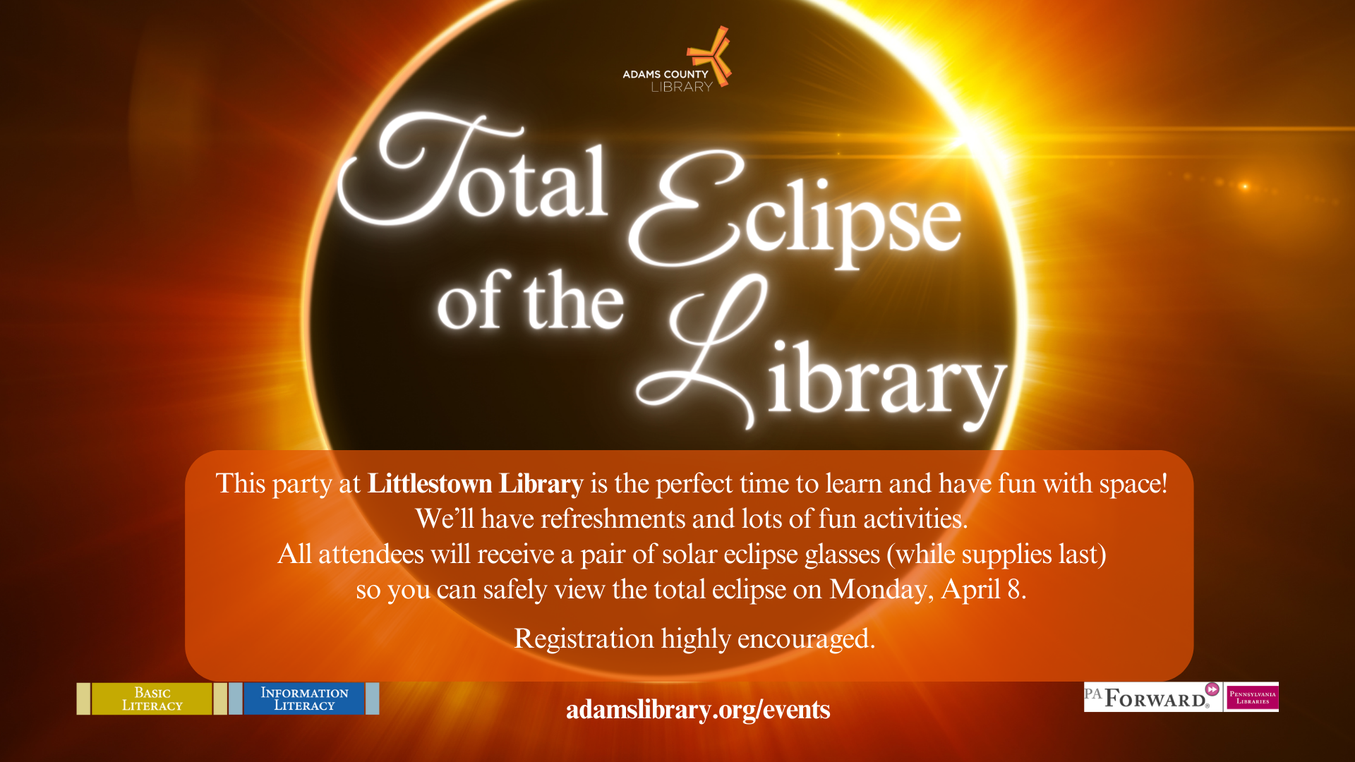 Total Eclipse of the Library Party