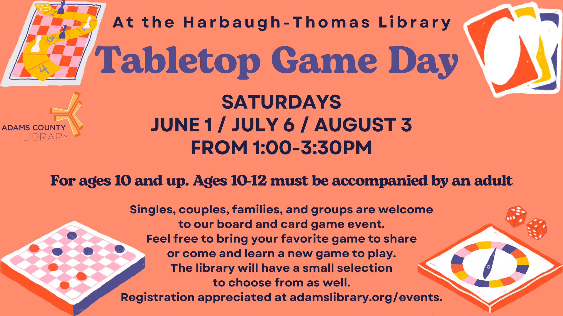 Tabletop Game Day | Adams County Library