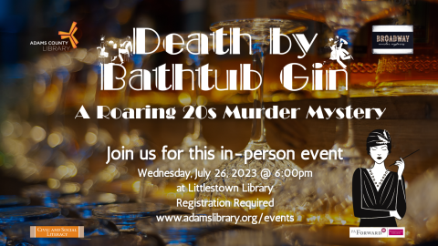 Death by Bathtub Gin Murder Mystery