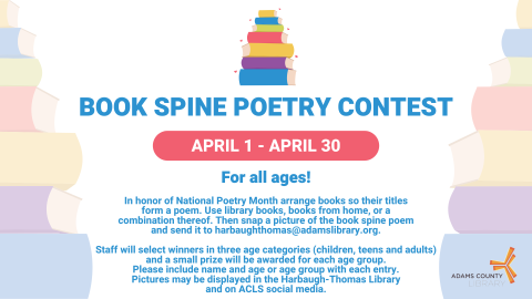 Book Spine Poetry Contest