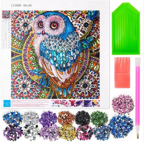 Diamond Painting of an owl